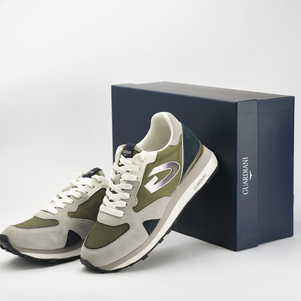 GUARDIANI - WEN 3161 LOW M SUEDE BEIGE/ BLUE/ M