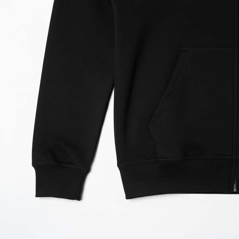 Sweat milano à capuche zippé homme NOIR