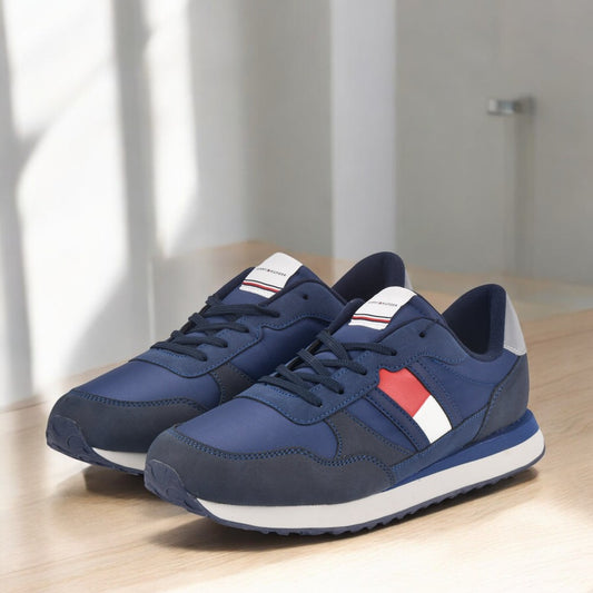 TOMMY HILFIGER FLAG LOW CUT LACE-UP 800-BLUE