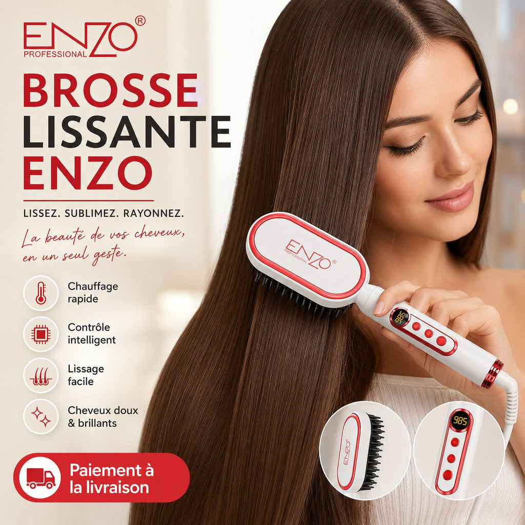 ENZO Professional EN-4201 Mini Hair Straightening Brush