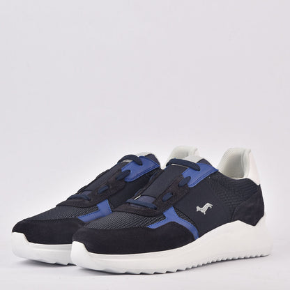 HARMONT AND BLAINE SCARPA UOMO CAMOSCIO TEX FABRIC BLU