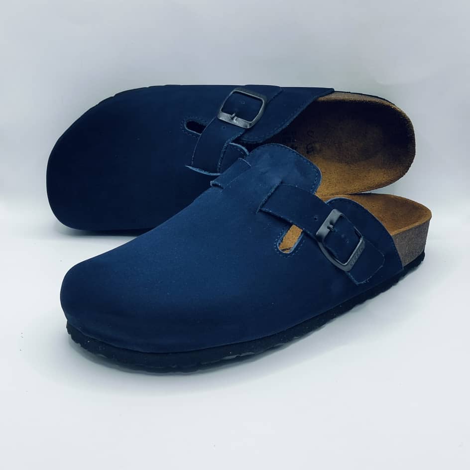 Birk orthopedic Shoes - Bostons Nubuck Bleu