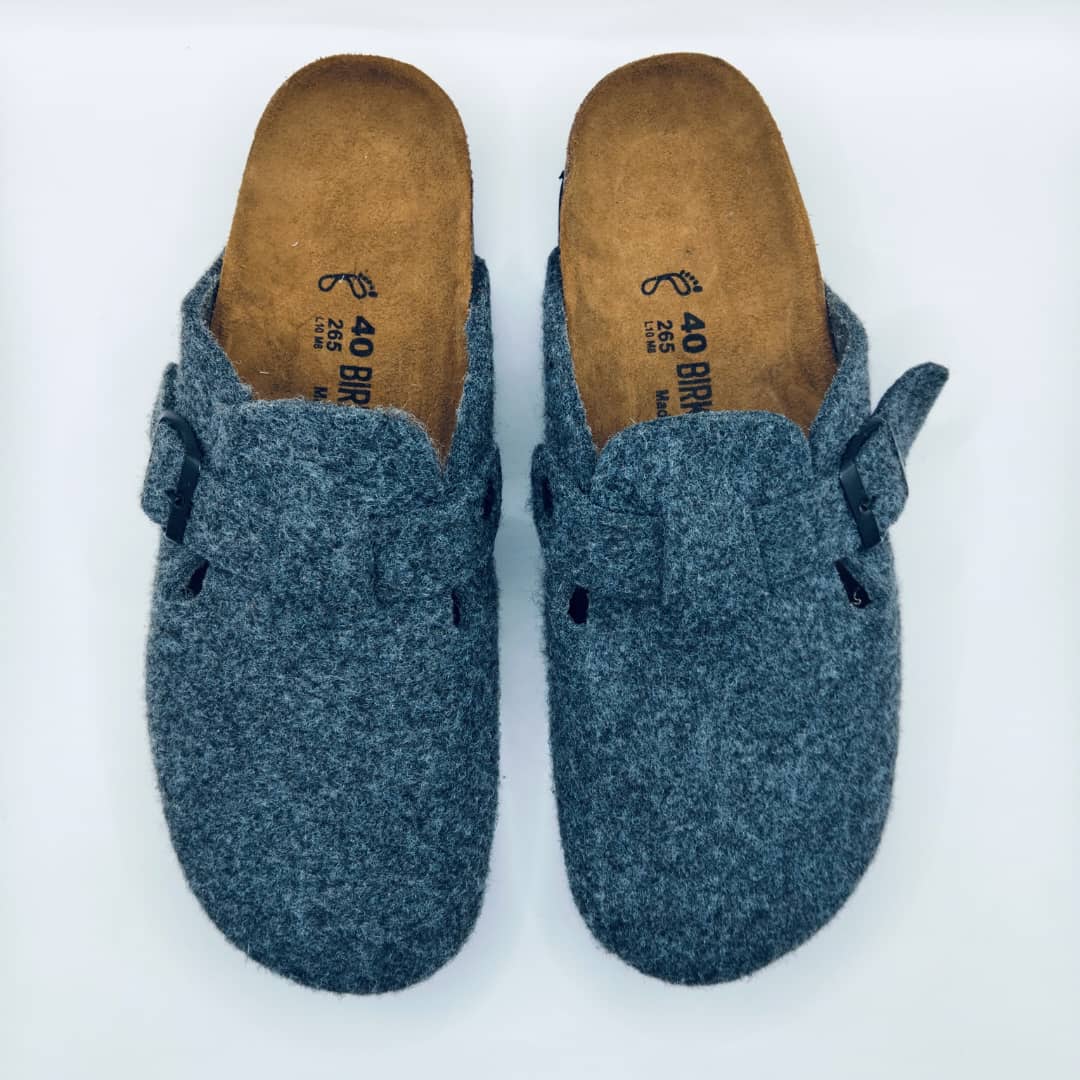 Birk orthopedic Shoes - BOSTON FEUTRE GRIS SOURIS