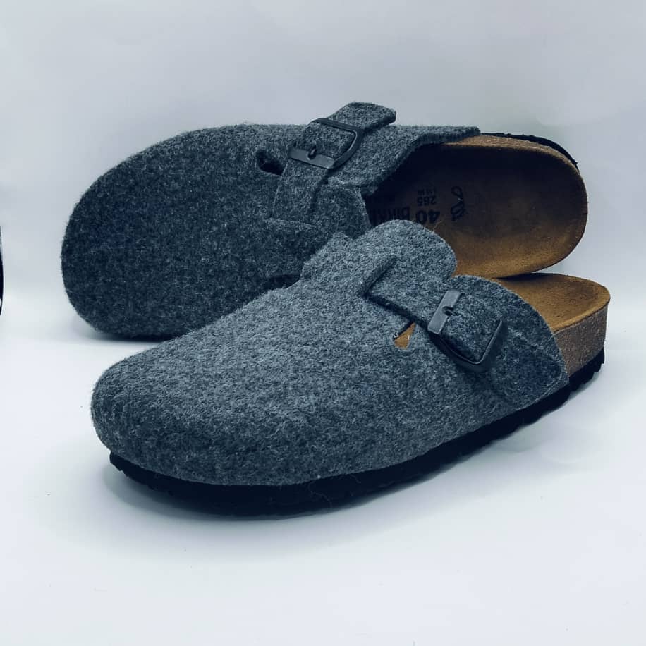 Birk orthopedic Shoes - BOSTON FEUTRE GRIS SOURIS