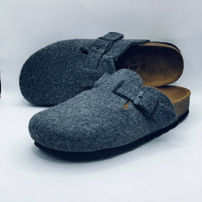 Birk orthopedic Shoes - BOSTON FEUTRE GRIS SOURIS