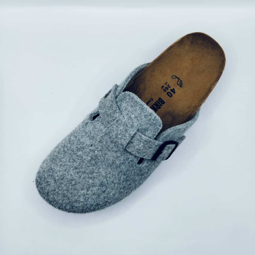 Birk orthopedic Shoes - BOSTON FEUTRE GRIS CLAIR