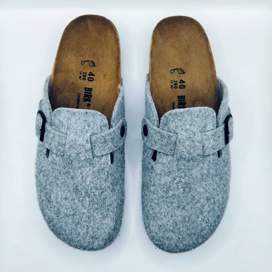 Birk orthopedic Shoes - BOSTON FEUTRE GRIS CLAIR