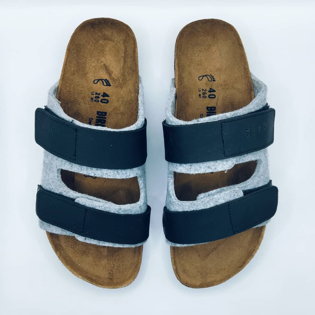 Birk orthopedic Shoes - UJI FEUTRE GRIS CLAIR