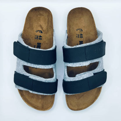 Birk orthopedic Shoes - UJI FEUTRE GRIS CLAIR