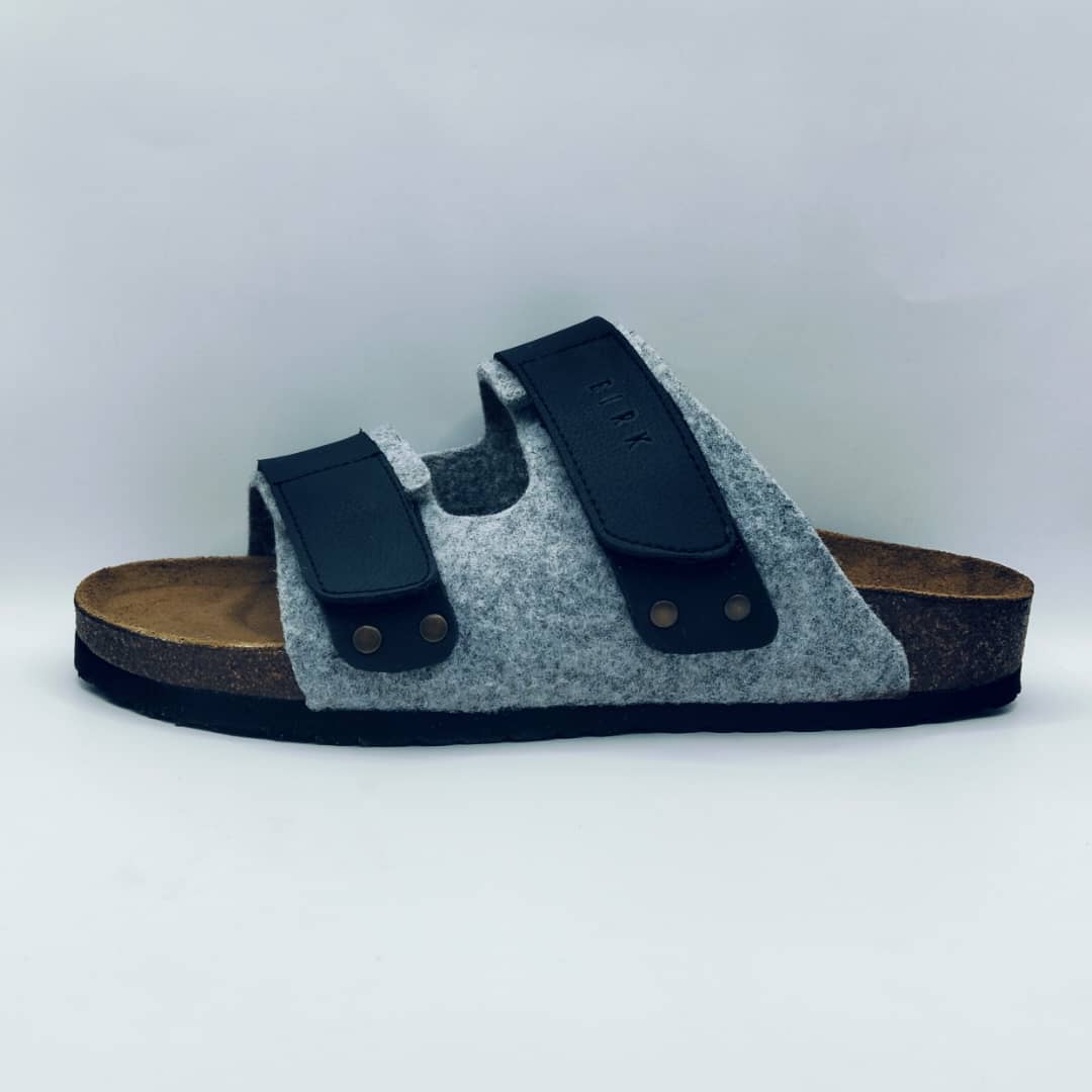 Birk orthopedic Shoes - UJI FEUTRE GRIS CLAIR