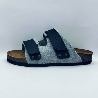 Birk orthopedic Shoes - UJI FEUTRE GRIS CLAIR