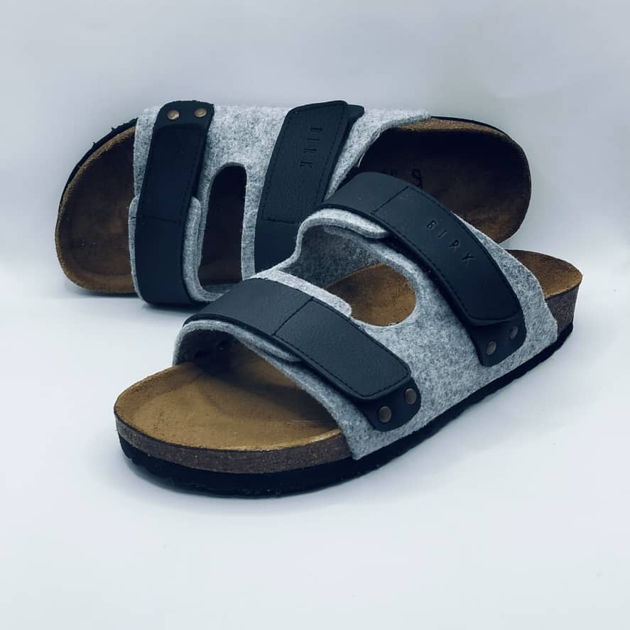 Birk orthopedic Shoes - UJI FEUTRE GRIS CLAIR