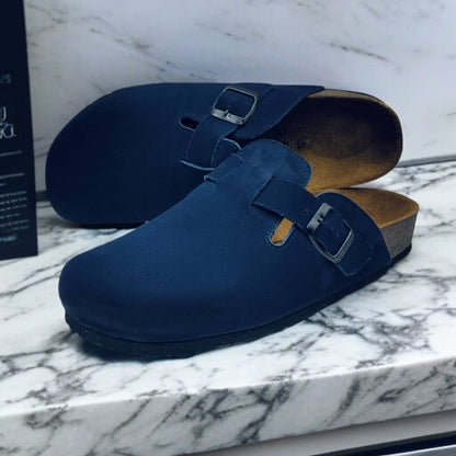 Birk orthopedic Shoes - Bostons Nubuck Bleu