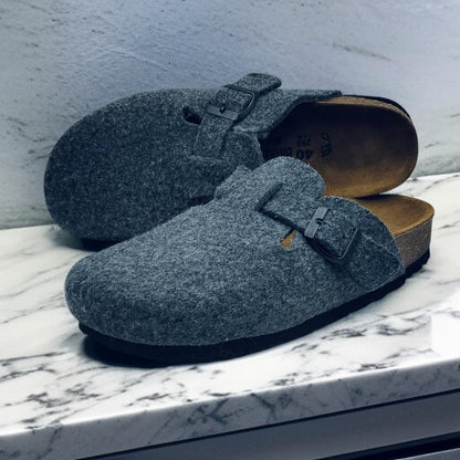 Birk orthopedic Shoes - BOSTON FEUTRE GRIS SOURIS