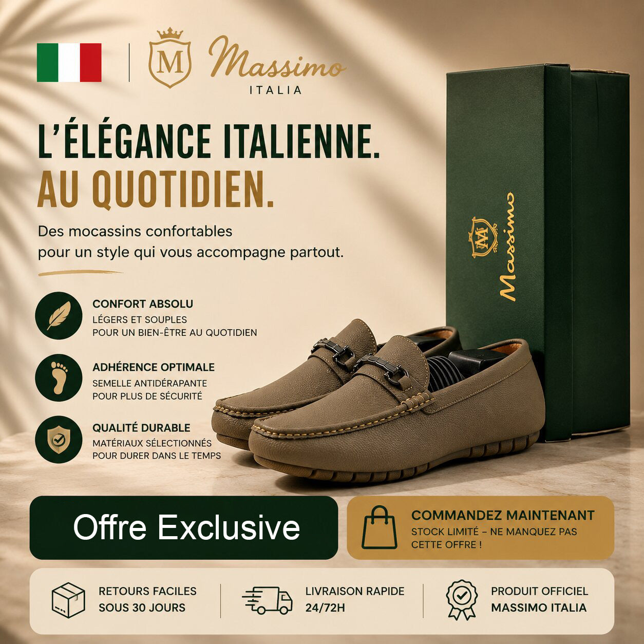 Massimo Mocassins Driving Loafers