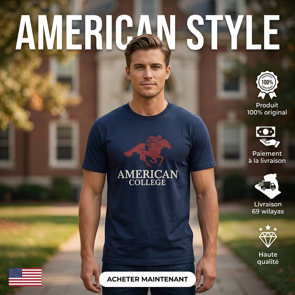 American College t-shirt pour Homme
