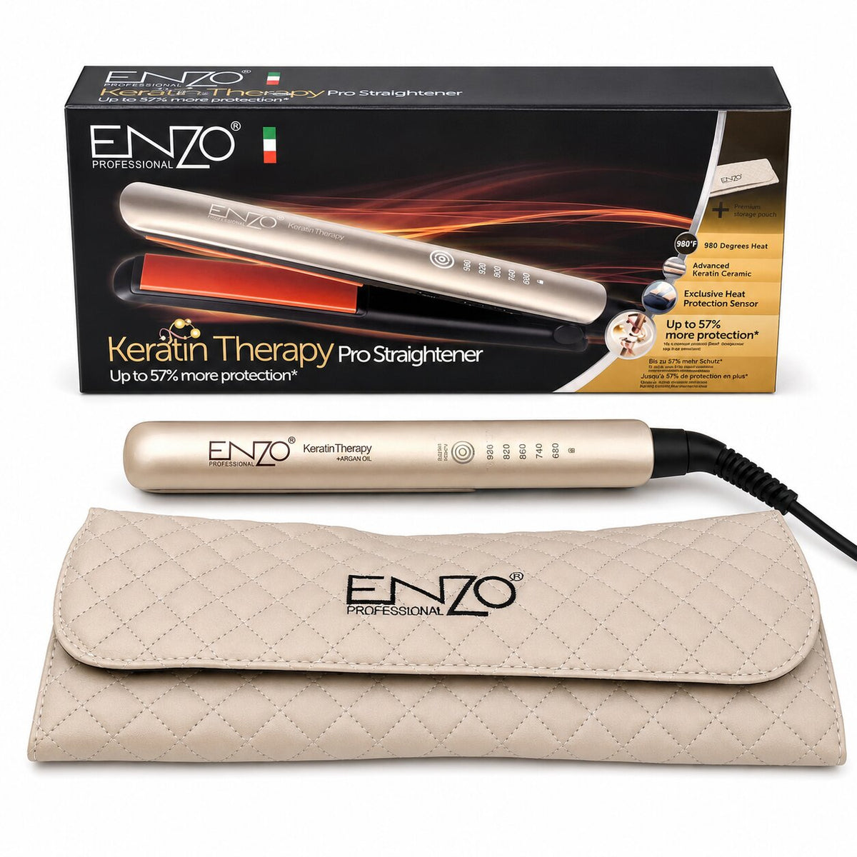 ENZO Professional Keratin Therapy Pro Straightener